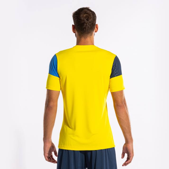 Joma 82P4R883 الأصفر الأزرق الملكي الأزرق الداكن قميص طاقم قصير الأكمام v رجال