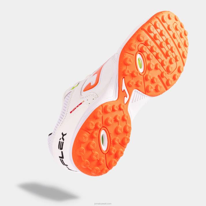 Joma 82P4R895 أبيض أخضر حذاء كرة القدم توب فليكس 23 تيرف