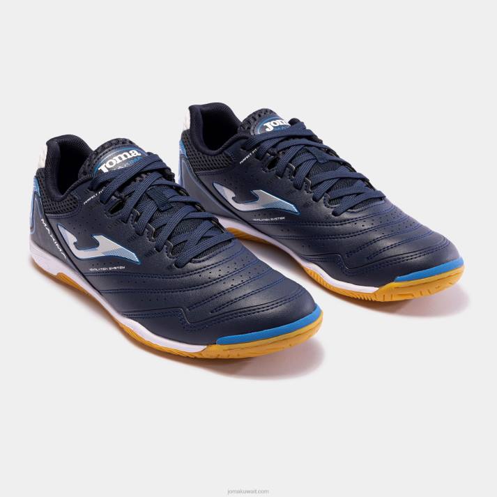 Joma 82P4R907 الأزرق الداكن الأزرق الملكي حذاء كرة الصالات مكسيما 23 داخلي