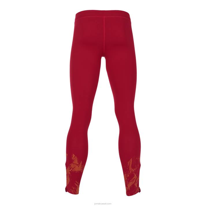 Joma 82P4R908 أحمر الاتحاد الملكي الاسباني لألعاب القوى لباس ضيق طويل