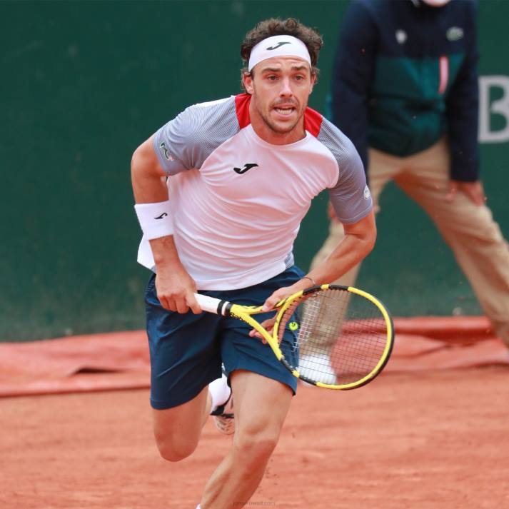 Joma 82P4R922 أبيض كحلي قميص قصير الأكمام أساسي الثاني رجال