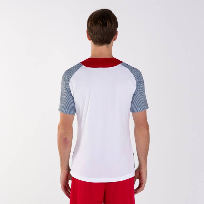 Joma 82P4R922 أبيض كحلي قميص قصير الأكمام أساسي الثاني رجال