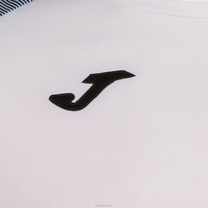 Joma 82P4R922 أبيض كحلي قميص قصير الأكمام أساسي الثاني رجال