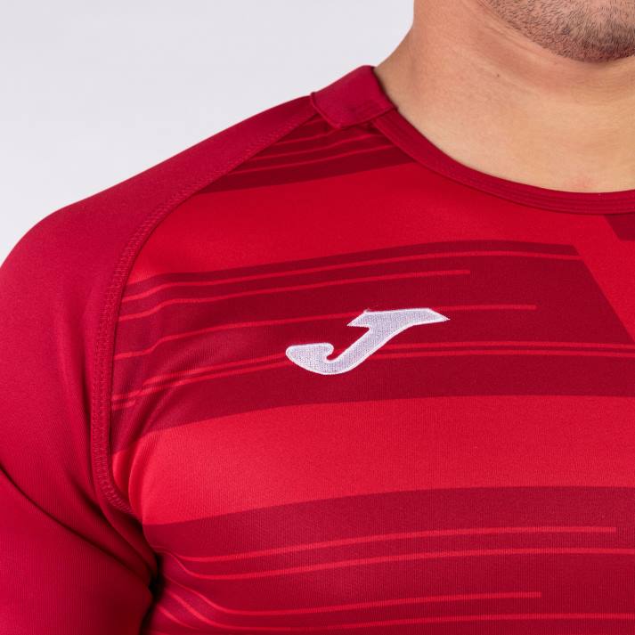 Joma 82P4R923 أحمر قميص بأكمام قصيرة هاكا رجال