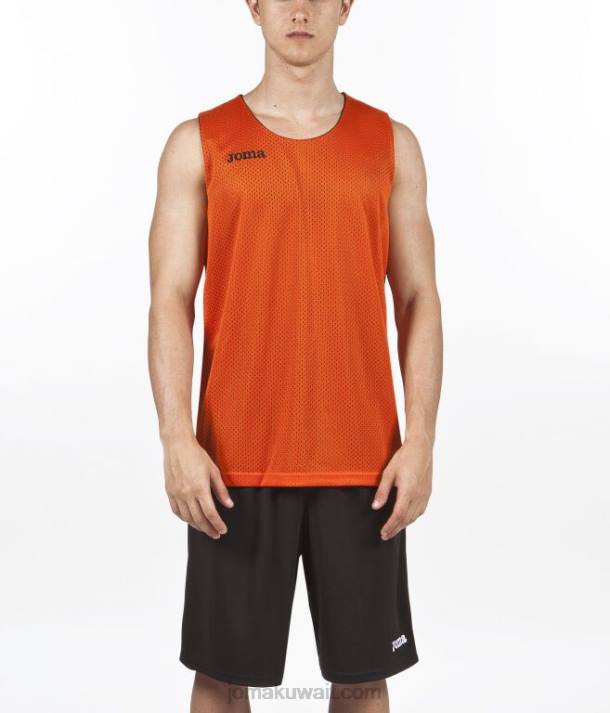 Joma 82P4R932 برتقالي أسود بلا أكمام تي شيرت آرو