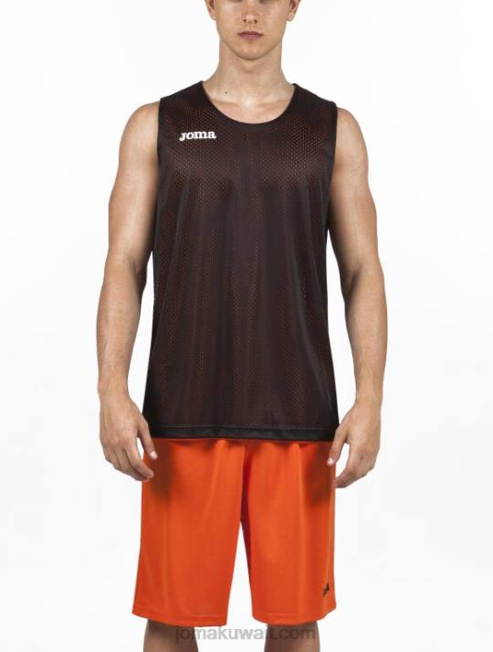 Joma 82P4R932 برتقالي أسود بلا أكمام تي شيرت آرو