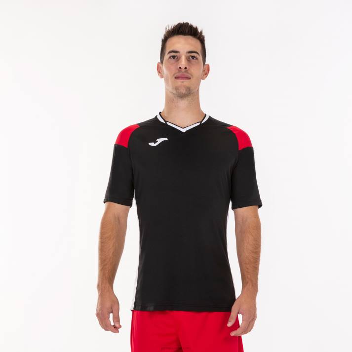 Joma 82P4R935 أسود أحمر أبيض قميص قصير الأكمام طاقم ثالثا رجال