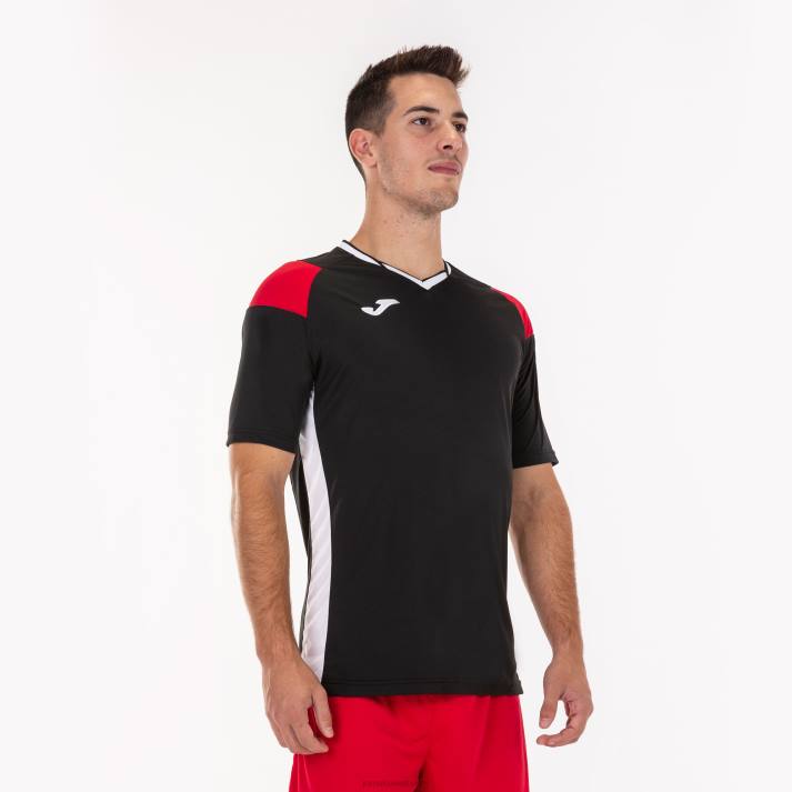 Joma 82P4R935 أسود أحمر أبيض قميص قصير الأكمام طاقم ثالثا رجال