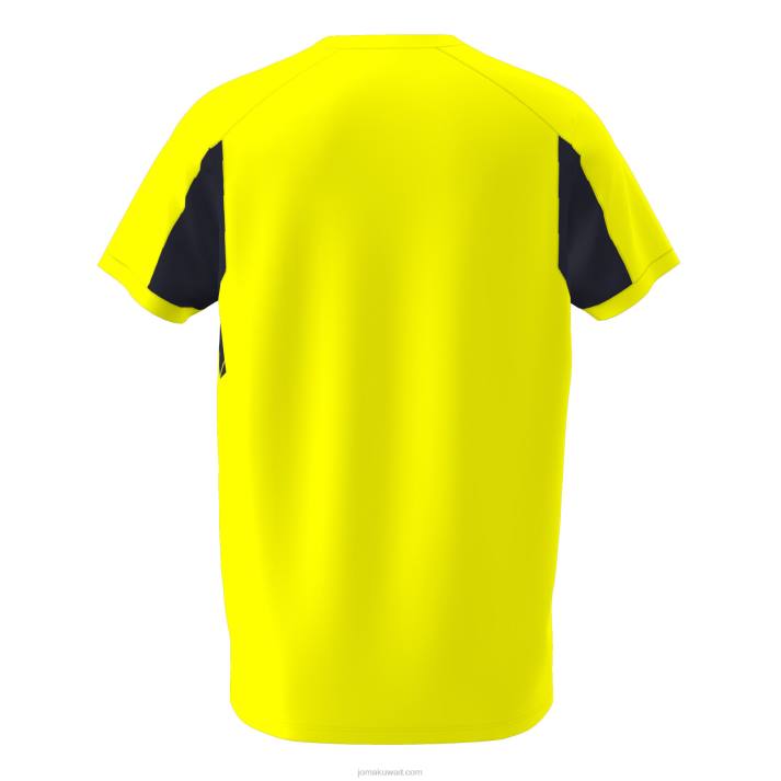 Joma 82P4R938 نيون أصفر أسود قميص قصير الأكمام colle رجال