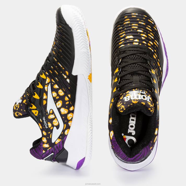 Joma 82P4R93 أسود أرجواني حذاء بوينت 22 ألبا جالان كلاي