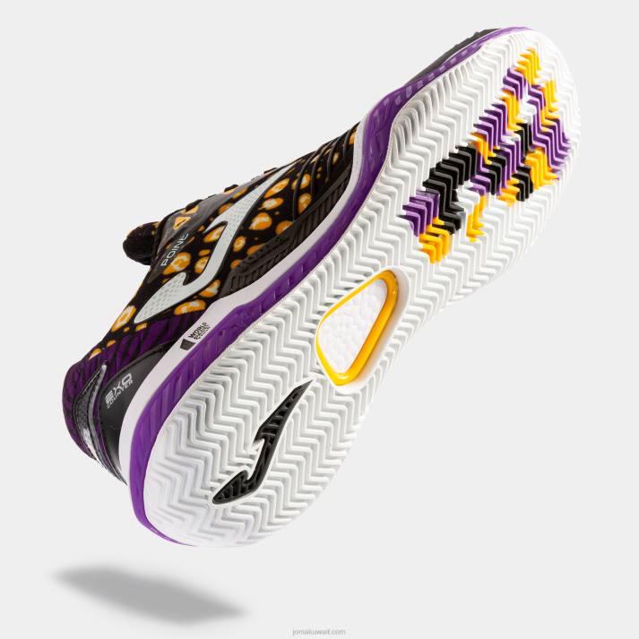 Joma 82P4R93 أسود أرجواني حذاء بوينت 22 ألبا جالان كلاي