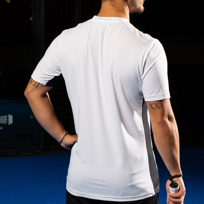 Joma 82P4R956 أبيض متعدد الألوان قميص قصير الأكمام التحدي رجال