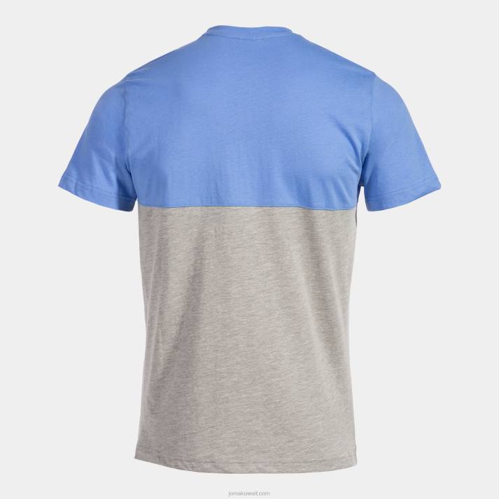 Joma 82P4R957 مزيج أزرق رمادي قميص قصير الاكمام كاليفورنيا رجال