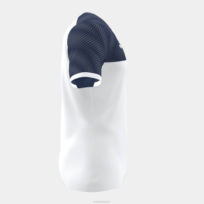 Joma 82P4R96 أبيض كحلي قميص قصير الأكمام مونتريال رجال