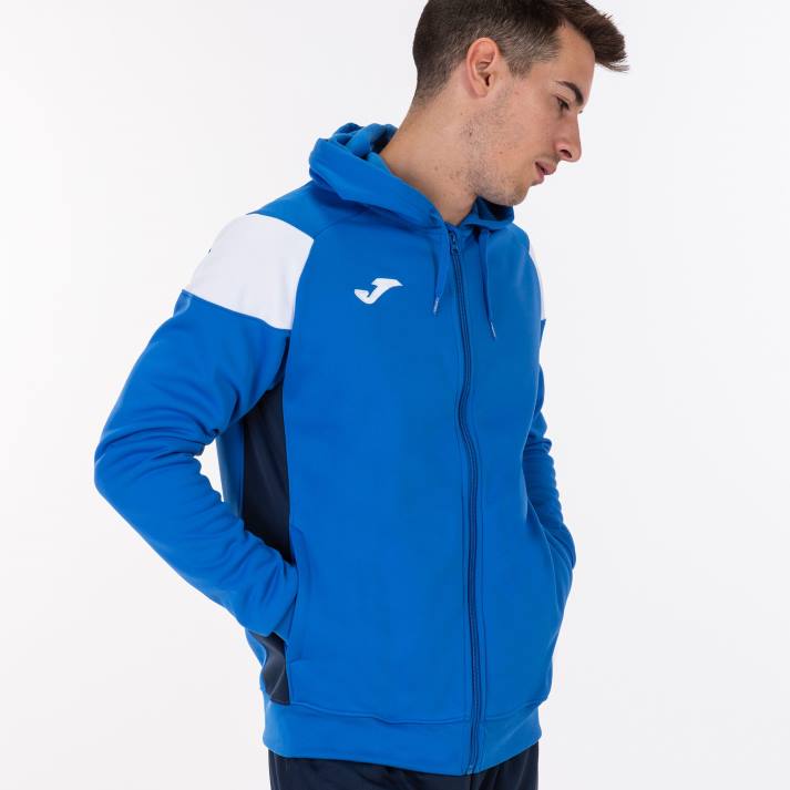 Joma 82P4R971 الأزرق الملكي الأبيض والأزرق الداكن طاقم سترة مقنعين ثالثا رجال