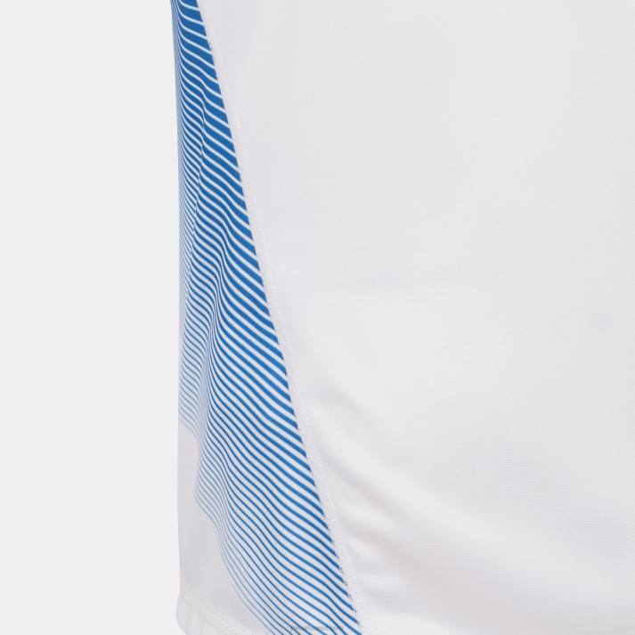 Joma 82P4R973 أبيض أزرق ملكي قميص قصير الأكمام الحسبة الثاني رجال