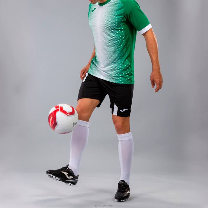 Joma 82P4R974 أبيض أخضر قميص بأكمام قصيرة سوبر نوفا رجال