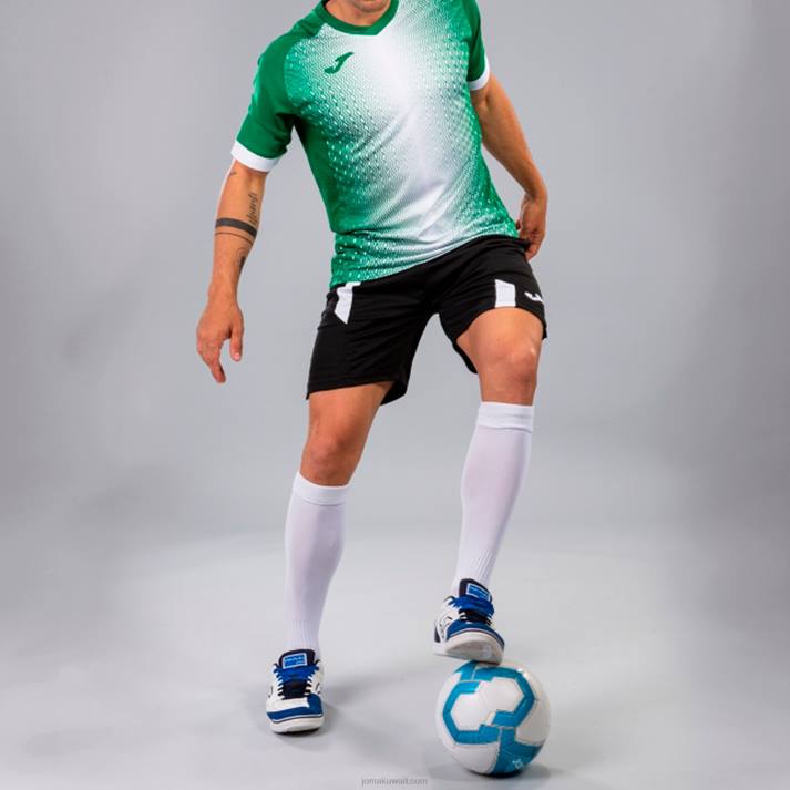 Joma 82P4R974 أبيض أخضر قميص بأكمام قصيرة سوبر نوفا رجال