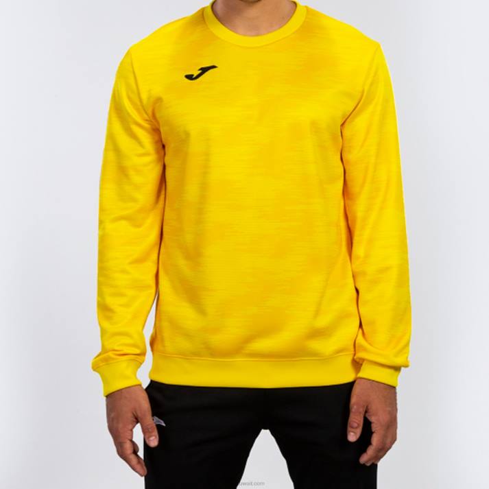 Joma 82P4R976 أصفر جاذبية قميص من النوع الثقيل رجال