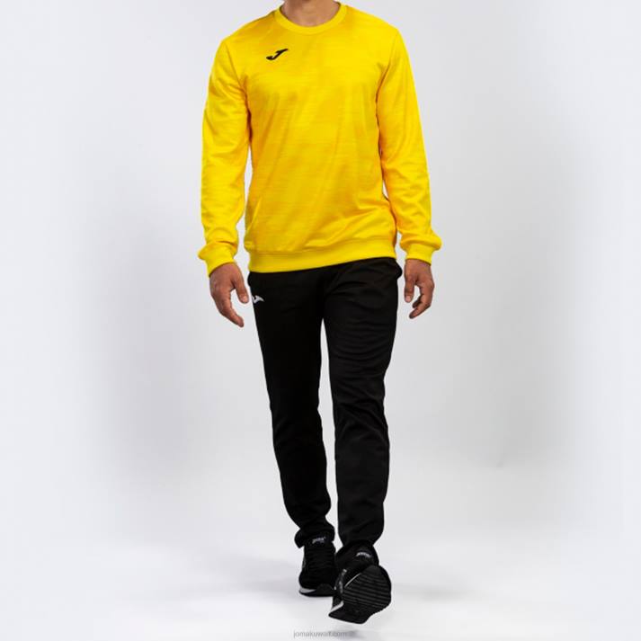 Joma 82P4R976 أصفر جاذبية قميص من النوع الثقيل رجال