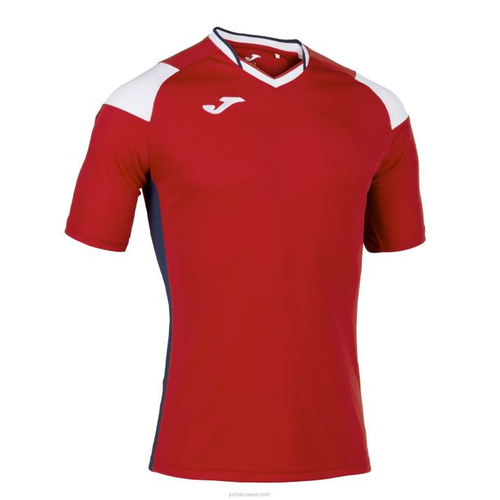 Joma 82P4R978 أحمر أبيض أزرق كحلي قميص قصير الأكمام طاقم ثالثا رجال