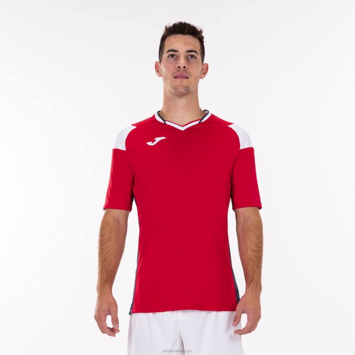 Joma 82P4R978 أحمر أبيض أزرق كحلي قميص قصير الأكمام طاقم ثالثا رجال