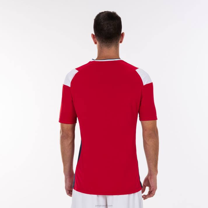 Joma 82P4R978 أحمر أبيض أزرق كحلي قميص قصير الأكمام طاقم ثالثا رجال