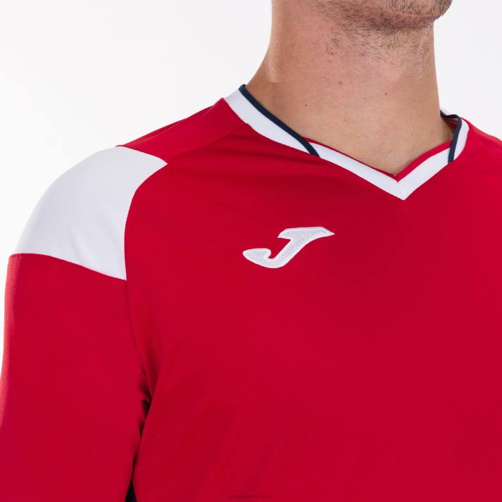 Joma 82P4R978 أحمر أبيض أزرق كحلي قميص قصير الأكمام طاقم ثالثا رجال