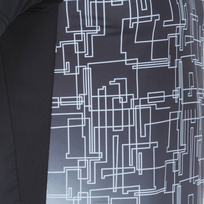 Joma 82P4R985 أسود قميص قصير الأكمام النخبة الثامن رجال