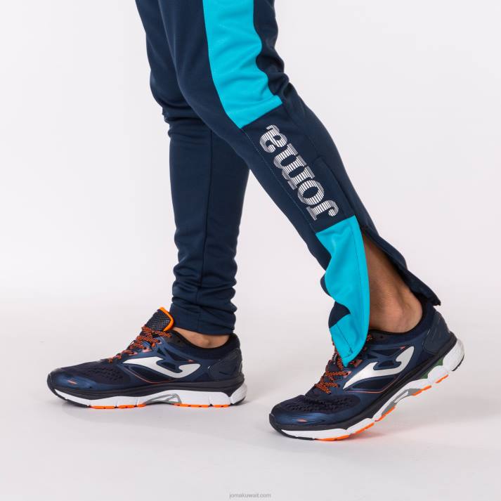 Joma 82P4R987 الأزرق الداكن الفيروز الفلوريسنت بطولة السراويل الطويلة الرابع رجال