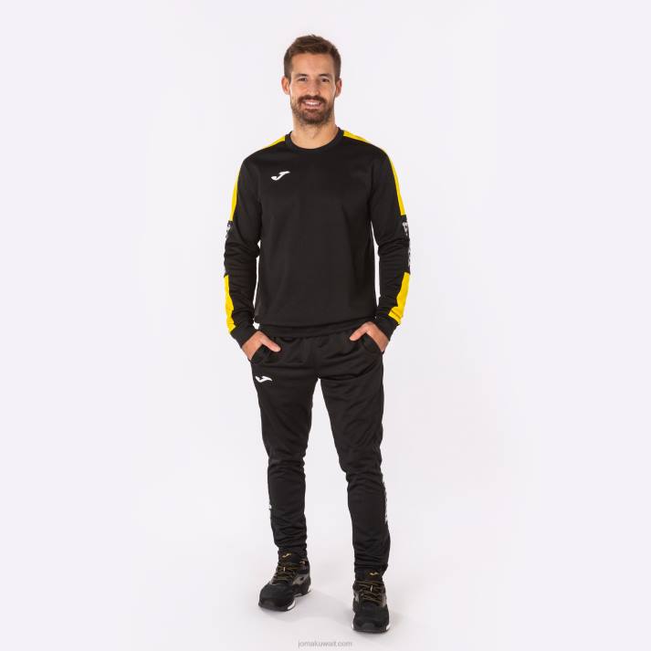 Joma 82P4R994 أصفر مسود بطولة قميص من النوع الثقيل الرابع رجال