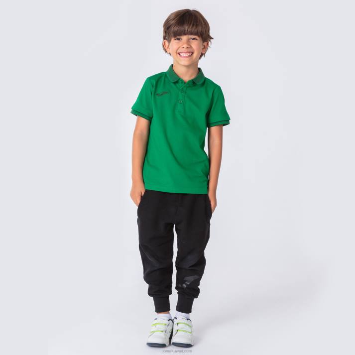 Joma 82P4R995 أخضر قميص بولو قصير الأكمام Bali II رجال