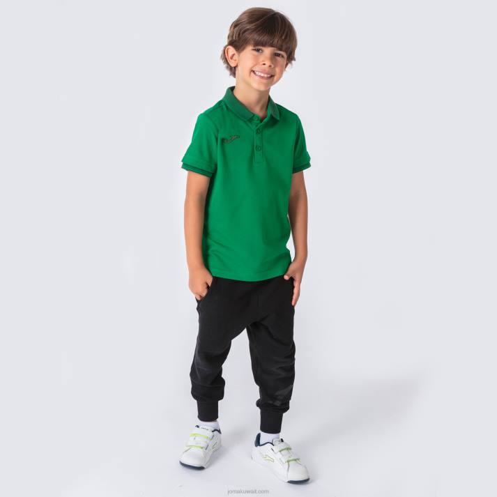 Joma 82P4R995 أخضر قميص بولو قصير الأكمام Bali II رجال