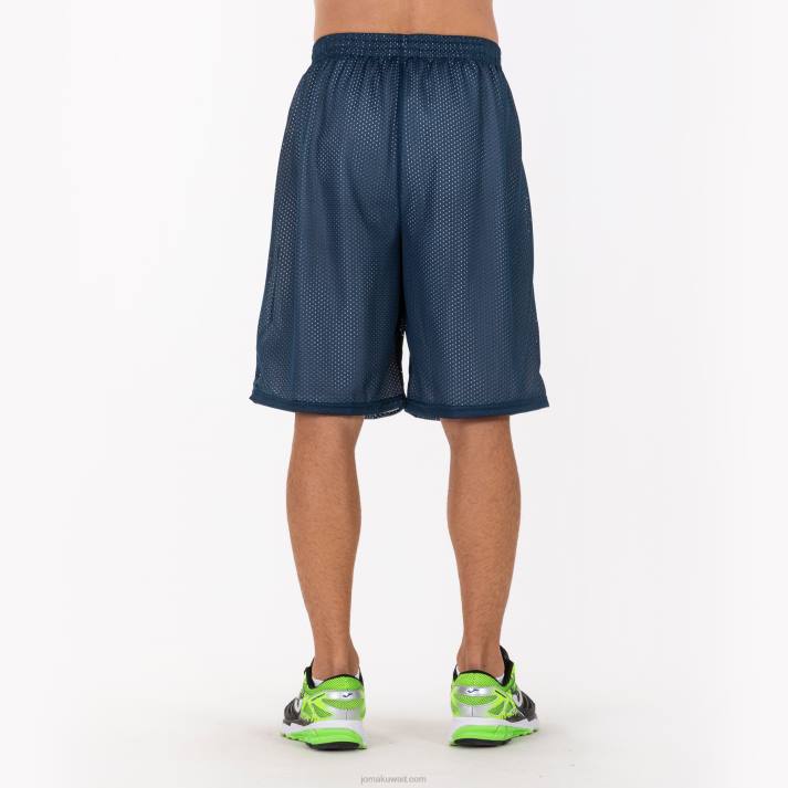 Joma 82P4R998 الأزرق الداكن الأبيض الصاعد السراويل القصيرة رجال