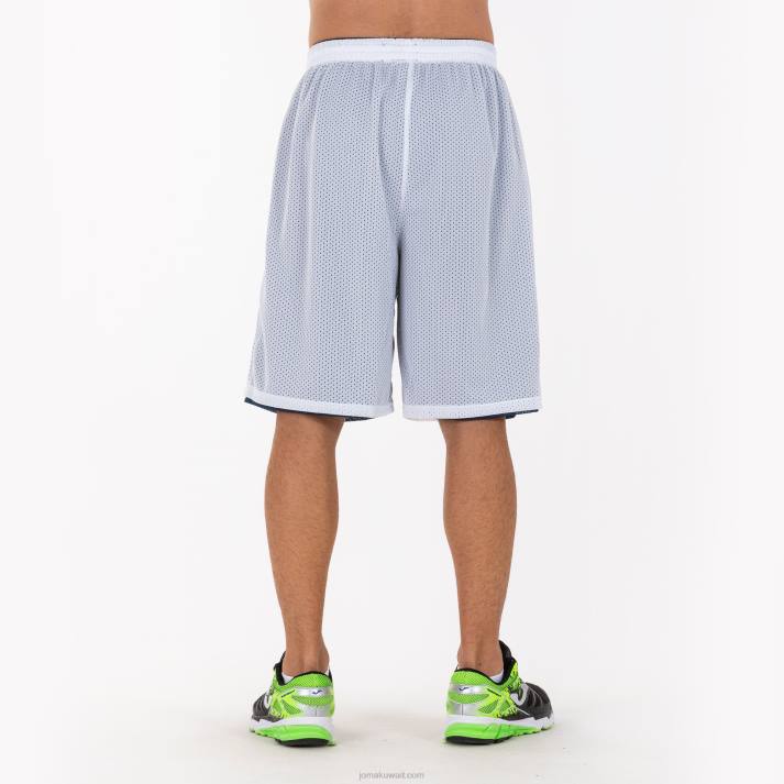 Joma 82P4R998 الأزرق الداكن الأبيض الصاعد السراويل القصيرة رجال